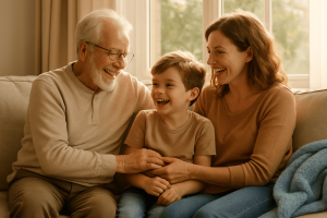 Happy multi-generational family - Multi-Generational Living in Silicon Valley Homes