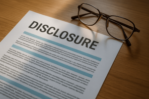 Disclosure document - Seller Disclosures in California
